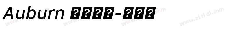 Auburn 常规斜体字体转换